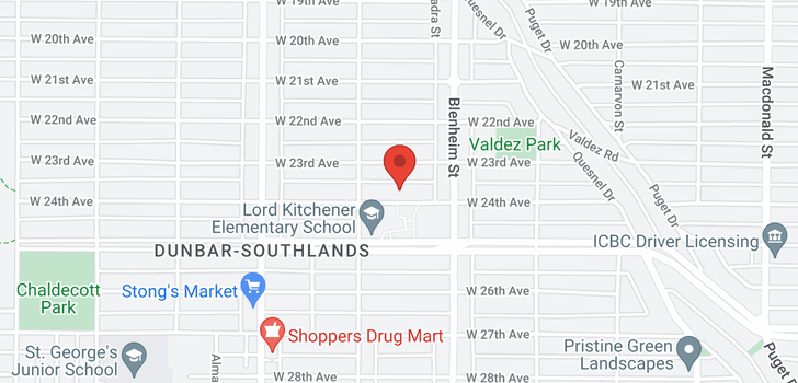 map of 3415 W 24TH AVENUE